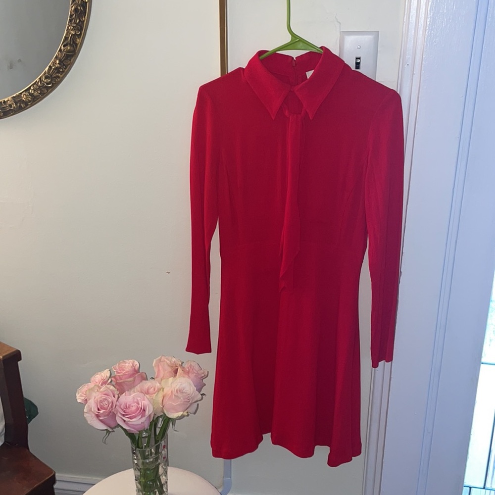 Sandro Paris “Rage” Tie Neck Mini Dress sz 1